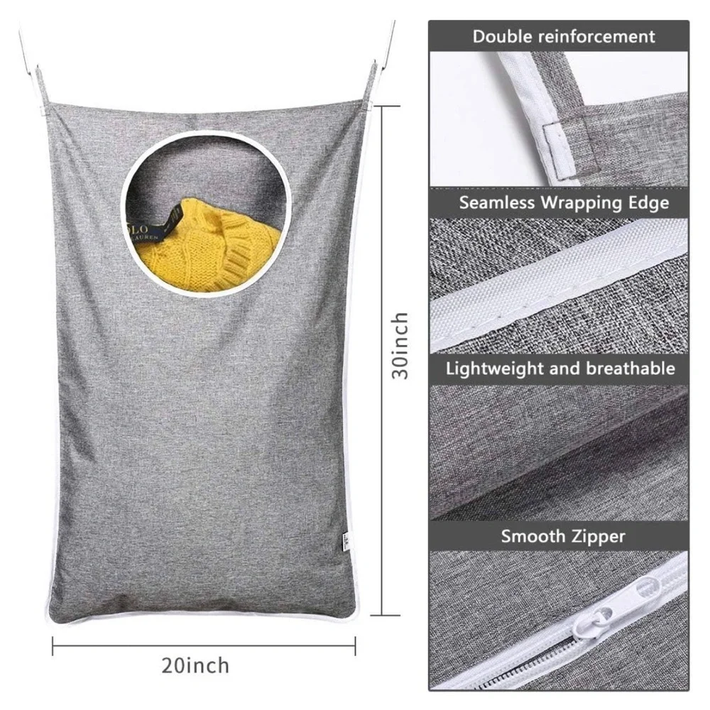 Space saving laundry bag